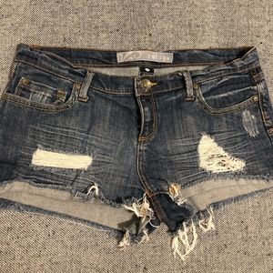 Refuge Ripped Jean Shorts